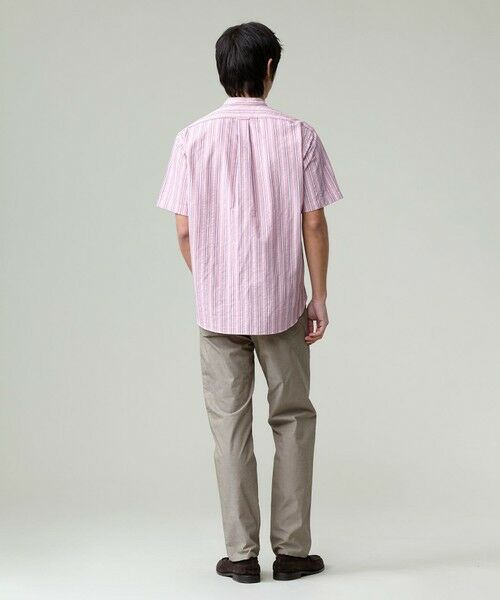 J.PRESS / ジェイプレス シャツ・ブラウス | 風が通るシアサッカーの清涼感【吸水速乾 / 高通気性】【クールマックス】サッカ−マルチストライプ シャツ / バンドカラー | 詳細17