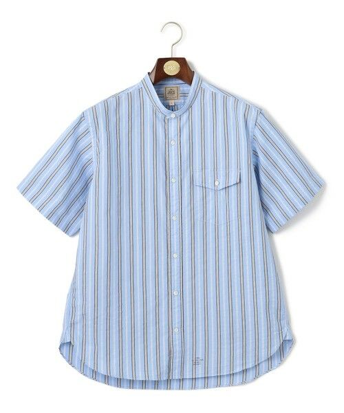 J.PRESS / ジェイプレス シャツ・ブラウス | 風が通るシアサッカーの清涼感【吸水速乾 / 高通気性】【クールマックス】サッカ−マルチストライプ シャツ / バンドカラー | 詳細22