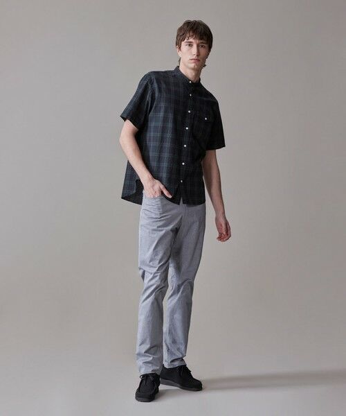 J.PRESS / ジェイプレス シャツ・ブラウス | 真夏を乗り切る爽快感と機能性【吸水速乾 / 接触冷感 / 高通気性 / ウォッシャブル】サッカーチェック シャツ / バンドカラー | 詳細2