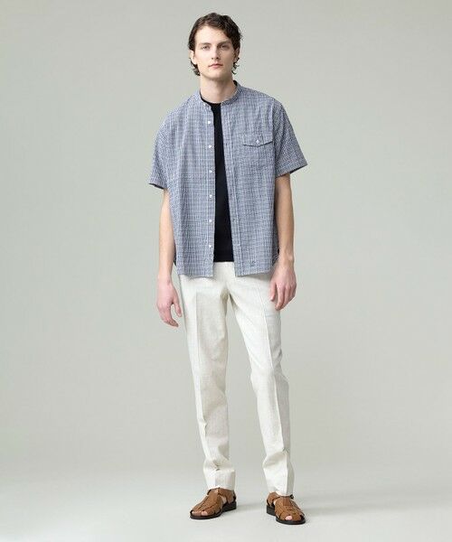 J.PRESS / ジェイプレス シャツ・ブラウス | 真夏を乗り切る爽快感と機能性【吸水速乾 / 接触冷感 / 高通気性 / ウォッシャブル】サッカーチェック シャツ / バンドカラー | 詳細6