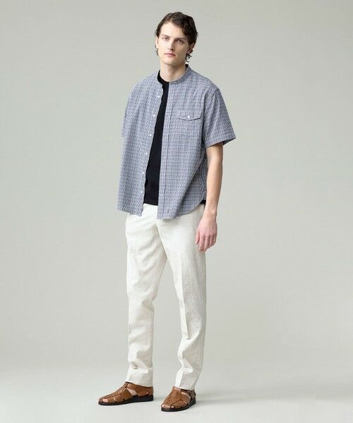 J.PRESS / ジェイプレス シャツ・ブラウス | 真夏を乗り切る爽快感と機能性【吸水速乾 / 接触冷感 / 高通気性 / ウォッシャブル】サッカーチェック シャツ / バンドカラー | 詳細7