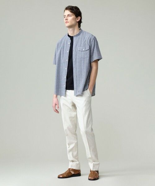 J.PRESS / ジェイプレス シャツ・ブラウス | 真夏を乗り切る爽快感と機能性【吸水速乾 / 接触冷感 / 高通気性 / ウォッシャブル】サッカーチェック シャツ / バンドカラー | 詳細8