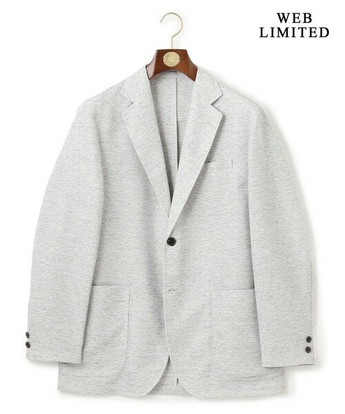 J.PRESS/ジェイプレス 暑い中でも共にしたくなる理由がある【WEB限定】【吸水速乾 / 洗える / 超軽量 / ストレッチ】ブリーザブルレノクロス ジャケット ライトグレー系 BM