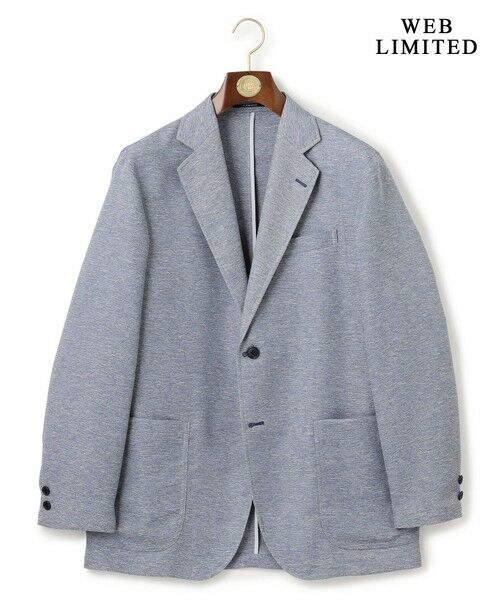 J.PRESS/ジェイプレス 暑い中でも共にしたくなる理由がある【WEB限定】【吸水速乾 / 洗える / 超軽量 / ストレッチ】ブリーザブルレノクロス ジャケット サックスブルー系 M