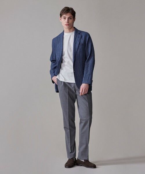 J.PRESS / ジェイプレス テーラードジャケット | リネン×シアサッカーの清涼感【高通気性】ストレッチリネンシアサッカー ジャケット | 詳細2