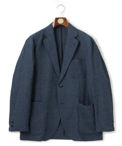 J.PRESS / ジェイプレス テーラードジャケット | リネン×シアサッカーの清涼感【高通気性】ストレッチリネンシアサッカー ジャケット | 詳細4