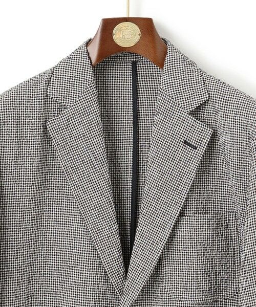 J.PRESS / ジェイプレス テーラードジャケット | リネン×シアサッカーの清涼感【高通気性】ストレッチリネンシアサッカー ジャケット | 詳細10