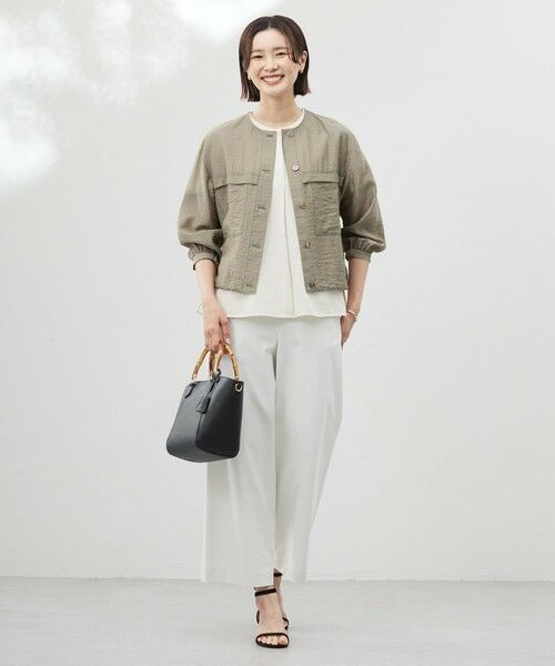 J.PRESS / ジェイプレス カットソー | 【洗える・抗菌防臭・吸水速乾】サッカージャージー フレンチスリーブ カットソー | 詳細8