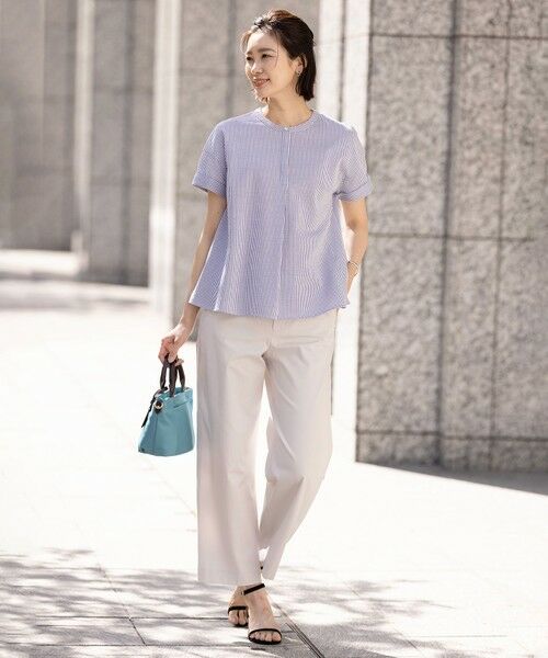 J.PRESS / ジェイプレス カットソー | 【洗える・抗菌防臭・吸水速乾】サッカージャージー フレンチスリーブ カットソー | 詳細11