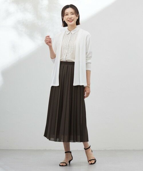 J.PRESS / ジェイプレス カーディガン・ボレロ | 【洗える】ミラノ風天竺シアー カーディガン | 詳細3