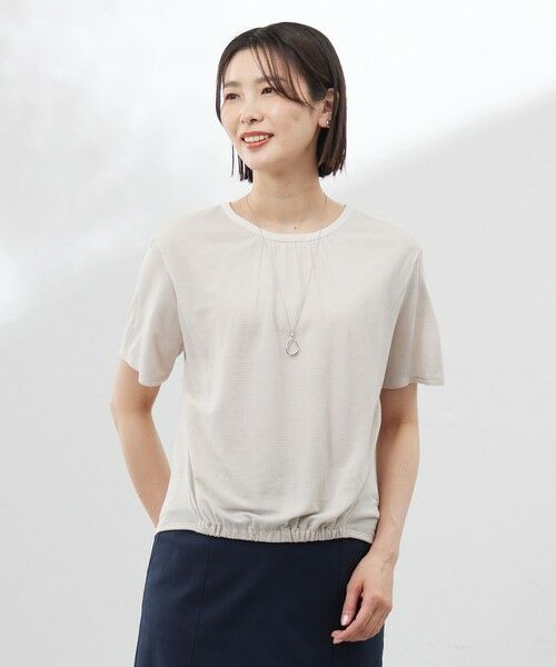 J.PRESS / ジェイプレス カットソー | 【洗える】ミラノ風天竺シアー カットソー(ベージュ系)