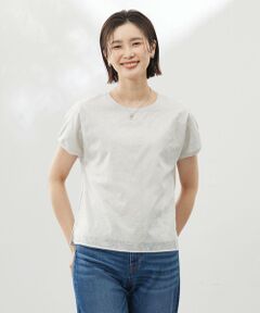 J.PRESS / ジェイプレス カットソー | 【洗える】シアーエンブロイダリー カットソー