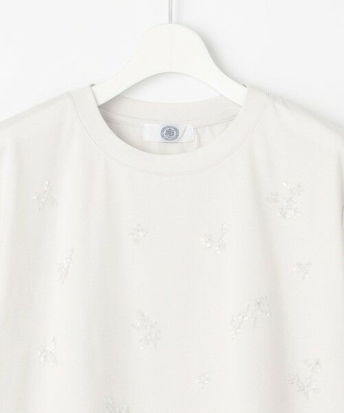 J.PRESS / ジェイプレス カットソー | 【洗える】スパンコール Ｔシャツ | 詳細10