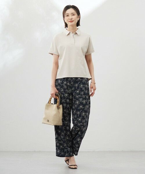 J.PRESS / ジェイプレス カットソー | 【洗える】コットンリネンジャージー ポロ カットソー | 詳細5