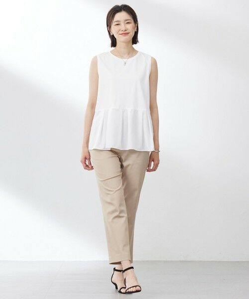 J.PRESS / ジェイプレス カットソー | 【洗える】ノースリーブスムースジャージー フレア カットソー | 詳細12