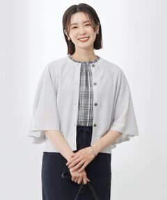 J.PRESS / ジェイプレス カーディガン・ボレロ | 【洗える・抗菌防臭】COTTON ACETATE DRY バタフライスリーブ カーディガン