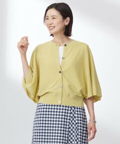 J.PRESS / ジェイプレス カーディガン・ボレロ | 【洗える・抗菌防臭】COTTON ACETATE DRY バタフライスリーブ カーディガン