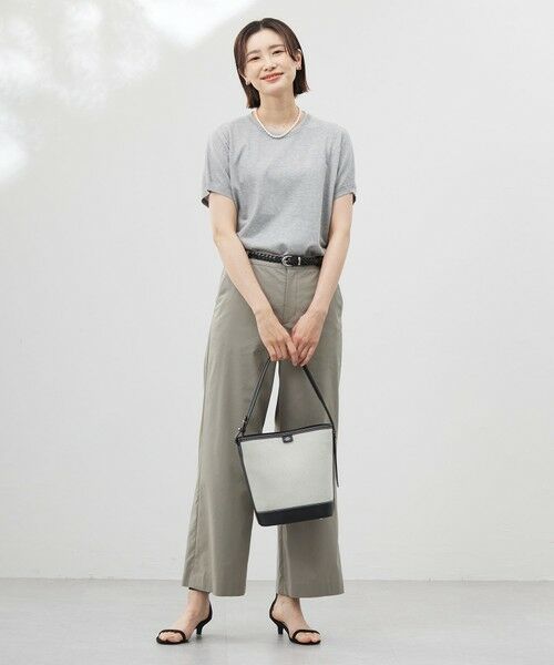 2023年 J.PRESS 【吸水速乾接触冷感】リネンツイル ストレート パンツ J.PRESS パンツ 「洗える・吸水速乾・接触冷感」リネンツイル