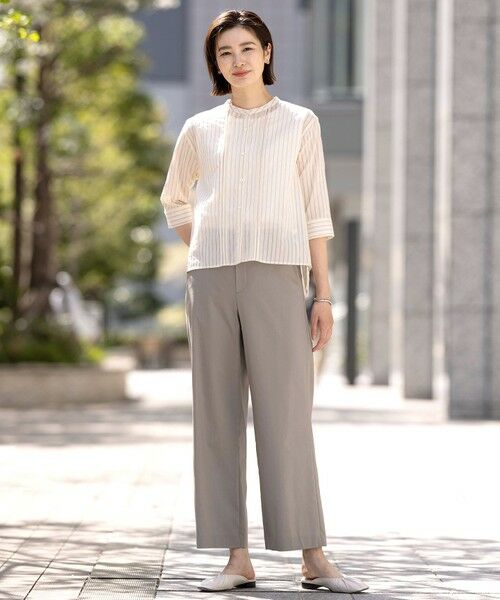 J.PRESS / ジェイプレス その他パンツ | 【洗える・接触冷感・吸水速乾】ドライリネンストレッチ ワイド パンツ | 詳細20