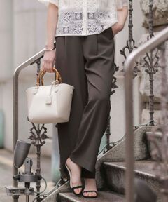 J.PRESS / ジェイプレス その他パンツ | 【洗える・接触冷感・吸水速乾】Lightジョーゼット ワイド パンツ