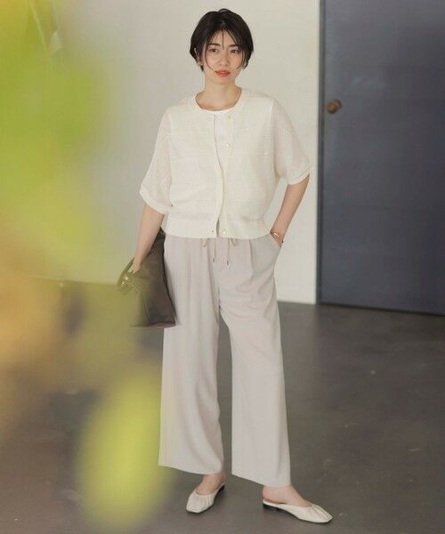 J.PRESS / ジェイプレス その他パンツ | 【洗える・接触冷感・吸水速乾】Lightジョーゼット ワイド パンツ | 詳細1