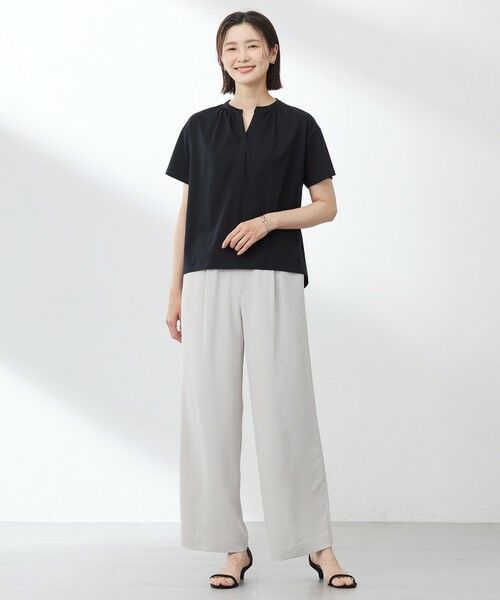 J.PRESS / ジェイプレス その他パンツ | 【洗える・接触冷感・吸水速乾】Lightジョーゼット ワイド パンツ | 詳細2