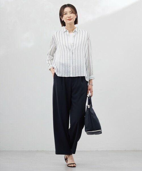 J.PRESS / ジェイプレス その他パンツ | 【洗える・接触冷感・吸水速乾】Lightジョーゼット ワイド パンツ | 詳細30