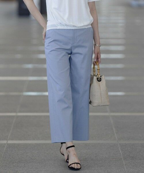 J.PRESS / ジェイプレス その他パンツ | 【セットアップ対応・洗える・撥水】コットンFITTY ストレート パンツ(サックス系)