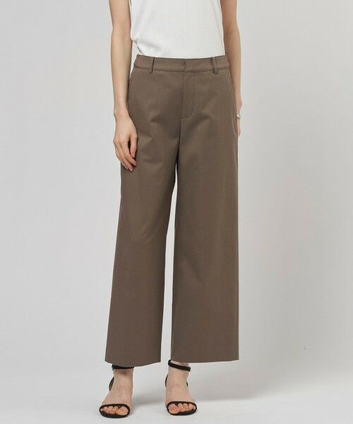 J.PRESS / ジェイプレス その他パンツ | 【セットアップ対応・洗える・撥水】コットンFITTY ストレート パンツ（ダークブラウン系）