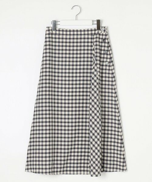 J.PRESS / ジェイプレス ミニ・ひざ丈スカート | 【洗える】アセVisギンガム フレアー スカート | 詳細7