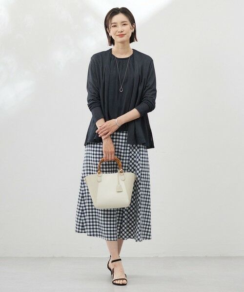 J.PRESS / ジェイプレス ミニ・ひざ丈スカート | 【洗える】アセVisギンガム フレアー スカート | 詳細9