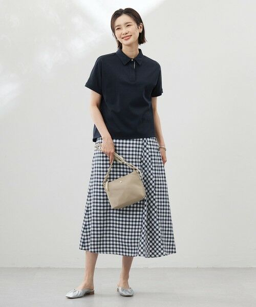 J.PRESS / ジェイプレス ミニ・ひざ丈スカート | 【洗える】アセVisギンガム フレアー スカート | 詳細10