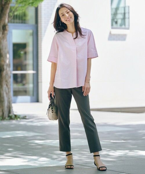 J.PRESS / ジェイプレス シャツ・ブラウス | 【洗える】BEZ 空羽ストライプ クルーネック ブラウス | 詳細5