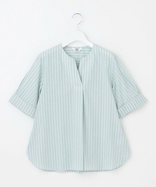 J.PRESS / ジェイプレス シャツ・ブラウス | 【洗える】BEZ 空羽ストライプ クルーネック ブラウス | 詳細9