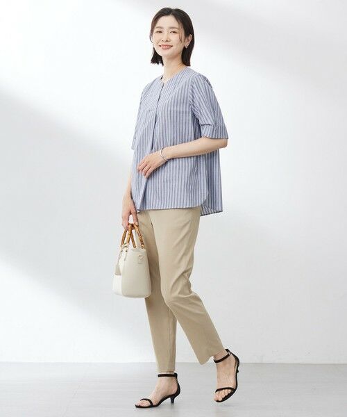 J.PRESS / ジェイプレス シャツ・ブラウス | 【洗える】BEZ 空羽ストライプ クルーネック ブラウス | 詳細16