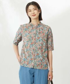 【新品】＊ジェイプレス＊　バンドカラー　トップス 大人気バックブル】バンドカラー オックスフォードシャツ