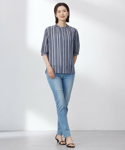 J.PRESS / ジェイプレス シャツ・ブラウス | 【洗える】ランダムストライプ ブラウス | 詳細6