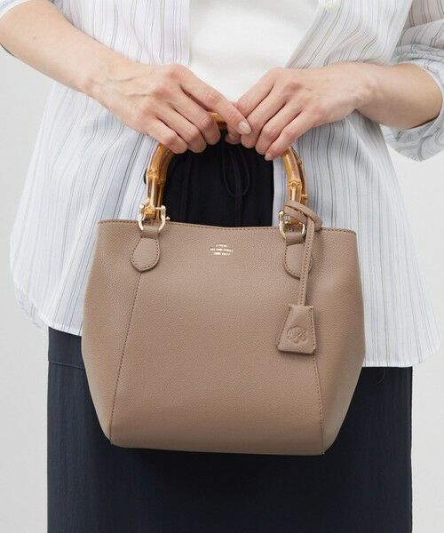 J.PRESS / ジェイプレス ショルダーバッグ | 【2way】バンブー バッグ(モカ系)