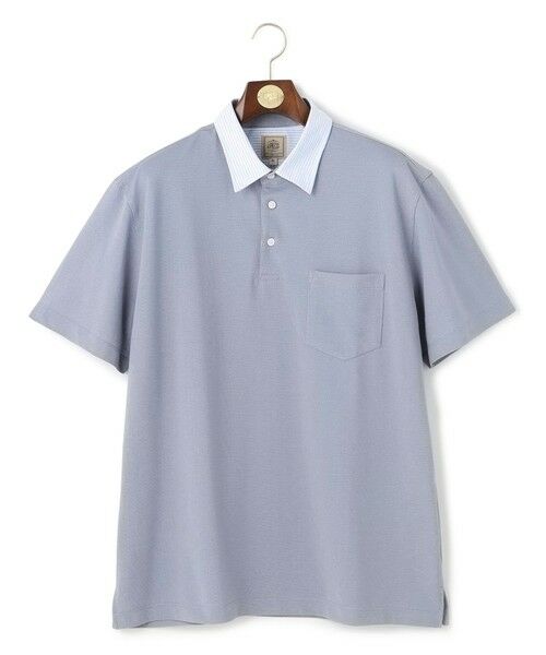 J.PRESS/ジェイプレス 【KING SIZE】【WEB限定】【ビジネス対応 / 吸水速乾】カノコインレイ ポロシャツ サックスブルー系 2L J.PRESS/ジェイプレス 【KING SIZE】【WEB限定】【ビジネス対応 / 吸水速乾】カノコインレイ ポロシャツ サックスブルー系 2L