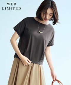 J.PRESS / ジェイプレス カットソー | 【WEB限定カラーあり・洗える】コットンスムース フレンチスリーブ カットソー