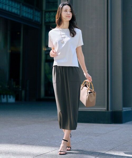 J.PRESS / ジェイプレス カットソー | 【WEB限定カラーあり・洗える】コットンスムース フレンチスリーブ カットソー | 詳細2