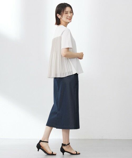 J.PRESS / ジェイプレス カットソー | 【洗える】コットンスムース バック プリーツ カットソー | 詳細5