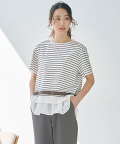 J.PRESS / ジェイプレス カットソー | 【洗える】パネルボーダー Tシャツ