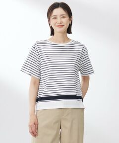 J.PRESS / ジェイプレス カットソー | 【洗える】パネルボーダー Tシャツ