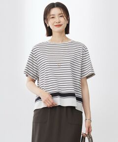 J.PRESS / ジェイプレス カットソー | 【洗える】パネルボーダー Tシャツ