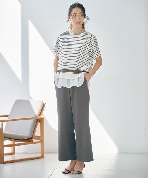 J.PRESS / ジェイプレス カットソー | 【洗える】パネルボーダー Tシャツ | 詳細2