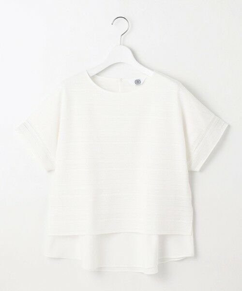 J.PRESS / ジェイプレス カットソー | 【WEB限定カラーあり・洗える】レースドッキング カットソー | 詳細2