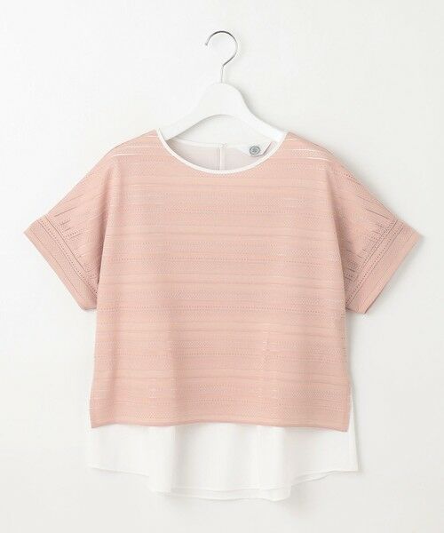 J.PRESS / ジェイプレス カットソー | 【WEB限定カラーあり・洗える】レースドッキング カットソー | 詳細9