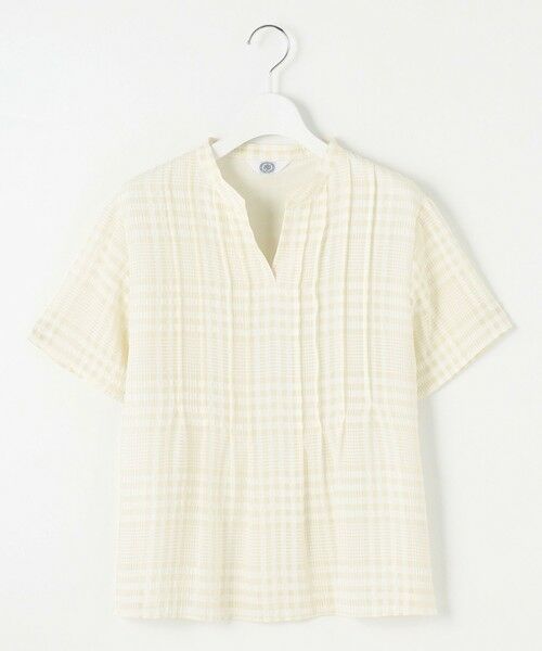 J.PRESS / ジェイプレス カットソー | 【WEB限定カラーあり・洗える】シアーチェック カットソー | 詳細5