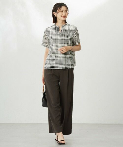 J.PRESS / ジェイプレス カットソー | 【WEB限定カラーあり・洗える】シアーチェック カットソー | 詳細6